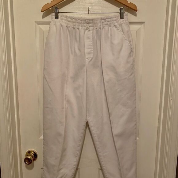 White Bobbie Brooks Ladies Pants Size 16P - Picture 1 of 4